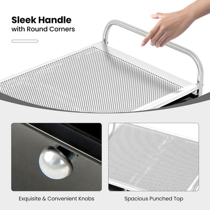 9-Drawer Rolling Storage Cart with Colorful Drawers and Metal Frame, Black File Cabinets at Gallery Canada