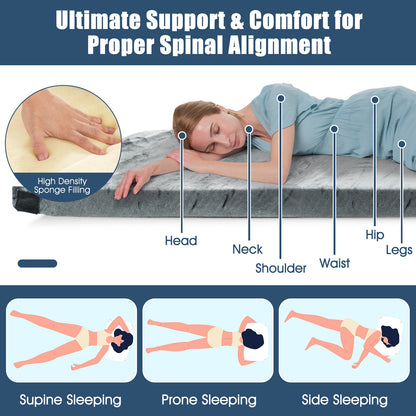 Lightweight Portable Memory Camping Mattress with Carrying Bag, Gray Air Mattresses & Sleeping Bags at Gallery Canada