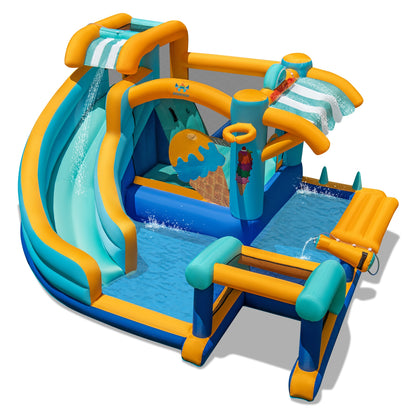 Inflatable Water Slide Bounce House Kids Jump Castle with 680W Blower Inflatable Water Slides at Gallery Canada