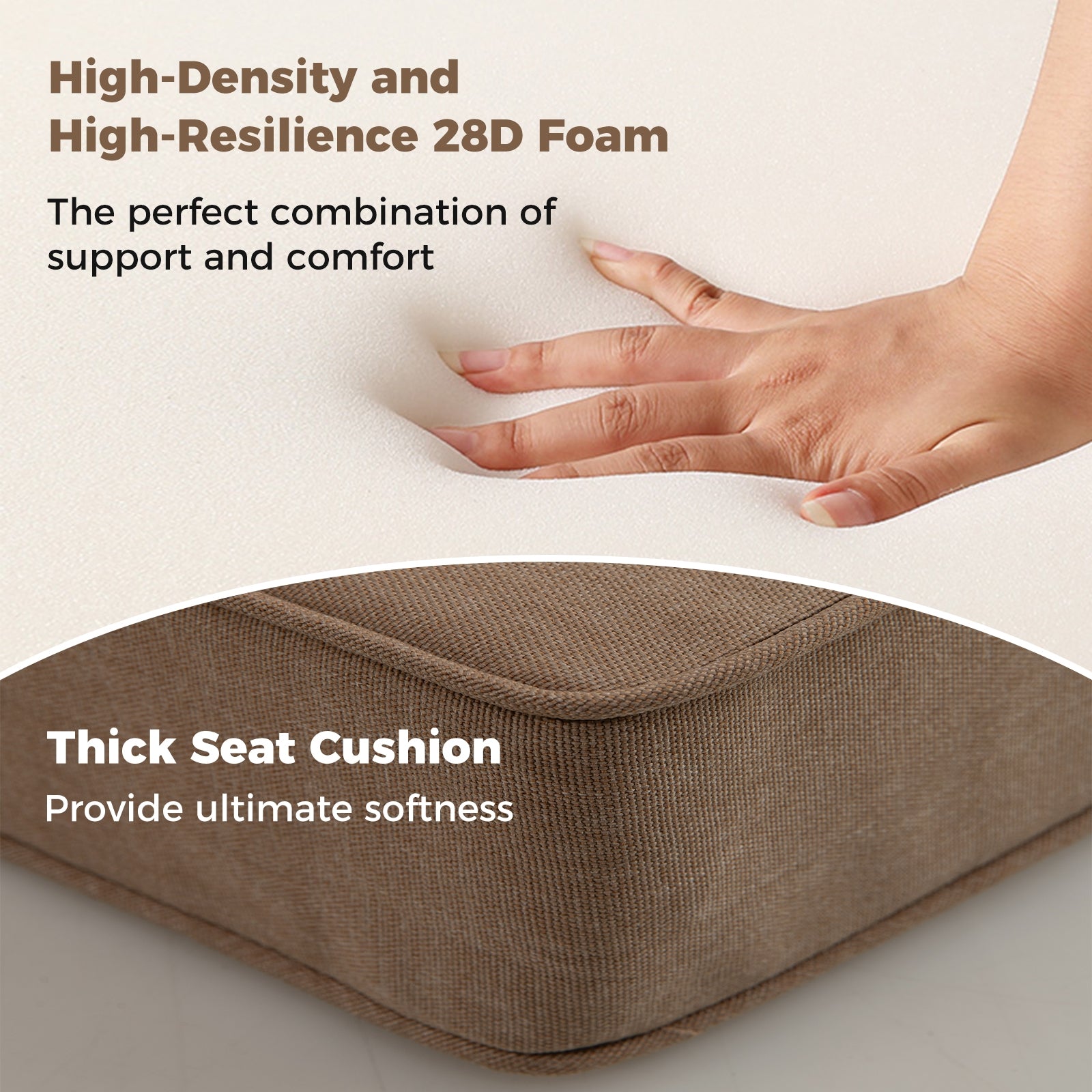 2-Pack Outdoor Patio Cushion Set with Removable Covers, Brown Outdoor Furniture Accessories at Gallery Canada