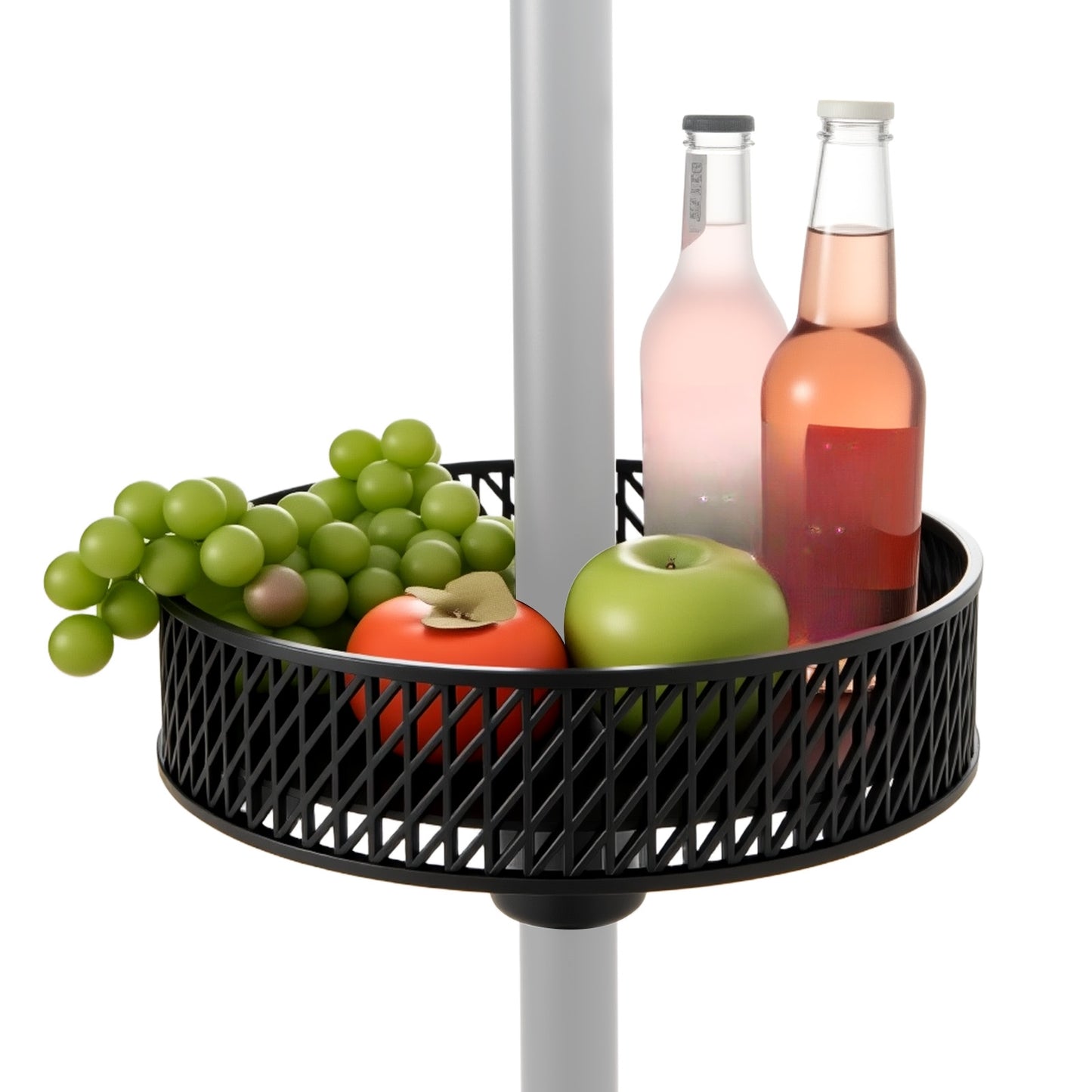 Patio Umbrella Table Tray, Adjustable With Storage, Black Outdoor Umbrella Bases at Gallery Canada