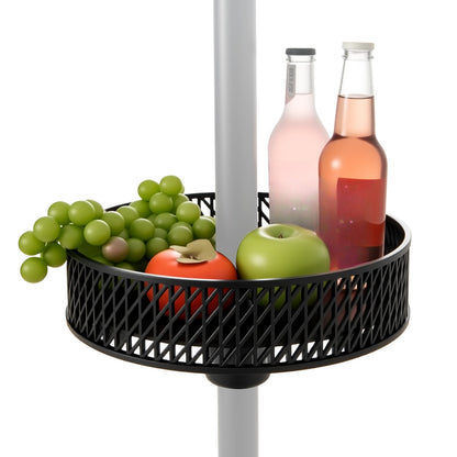 Patio Umbrella Table Tray, Adjustable With Storage, Black Outdoor Umbrella Bases at Gallery Canada