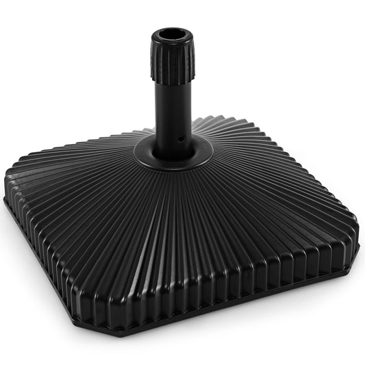 Fillable Umbrella Base, Shell Texture, 3 Coupler Sizes, Black Outdoor Umbrella Bases Black at Gallery Canada