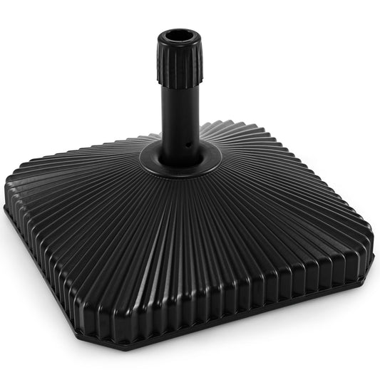 Fillable Umbrella Base, Shell Texture, 3 Coupler Sizes, Black Outdoor Umbrella Bases Black at Gallery Canada