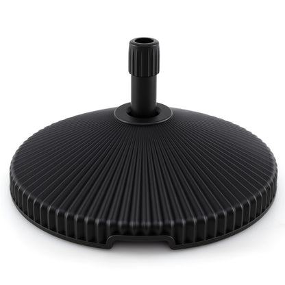 Outdoor Umbrella Stand, Sand Filled, Shell Texture, 3 Coupler Sizes, Black Outdoor Umbrella Bases at Gallery Canada
