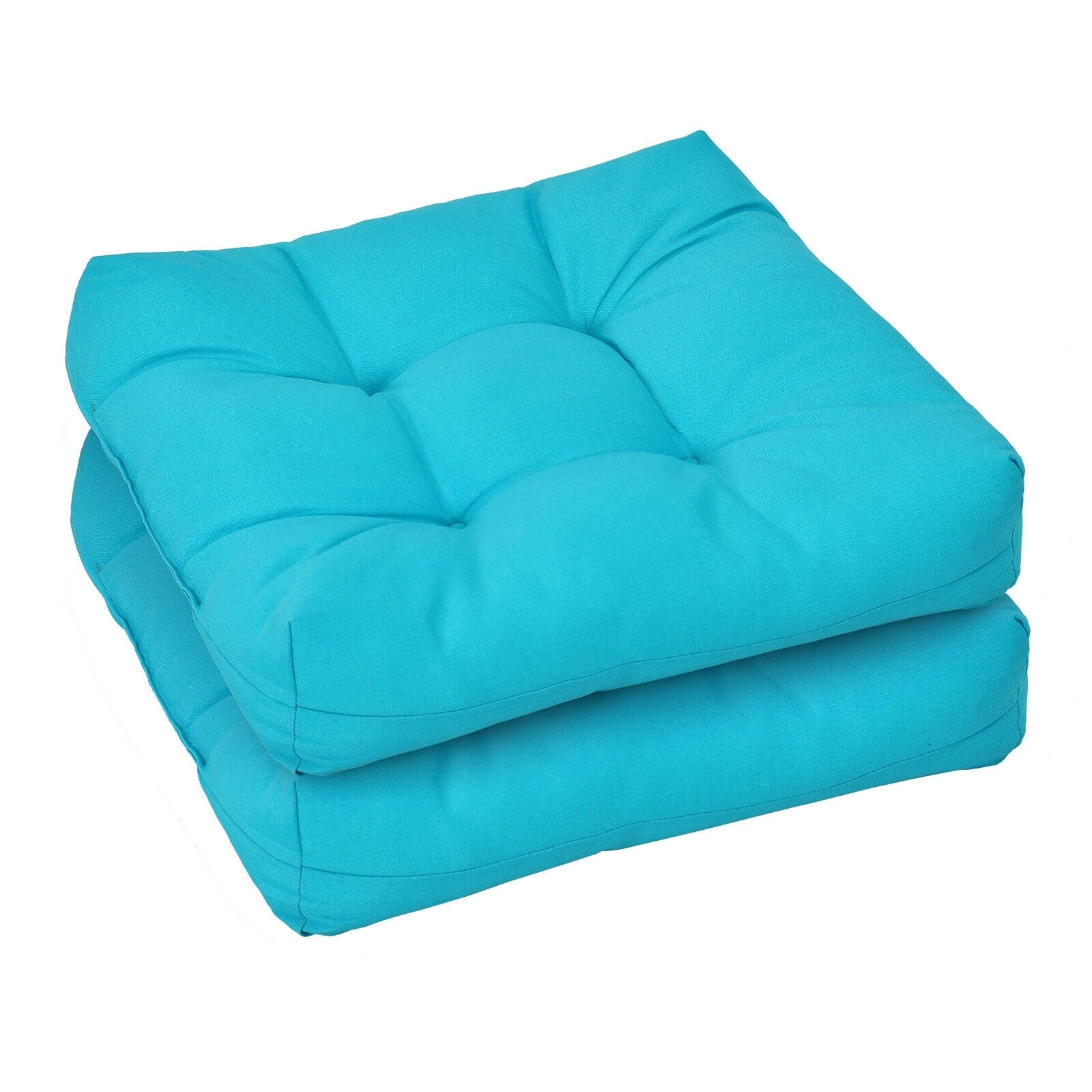21 Inch x 21 Inch Patio Chair Seat Cushion Pads for Indoor and Outdoor, Turquoise Outdoor Furniture Accessories Turquoise at Gallery Canada