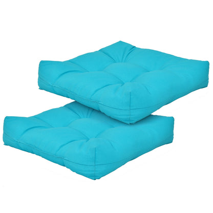 21 Inch x 21 Inch Patio Chair Seat Cushion Pads for Indoor and Outdoor, Turquoise Outdoor Furniture Accessories at Gallery Canada