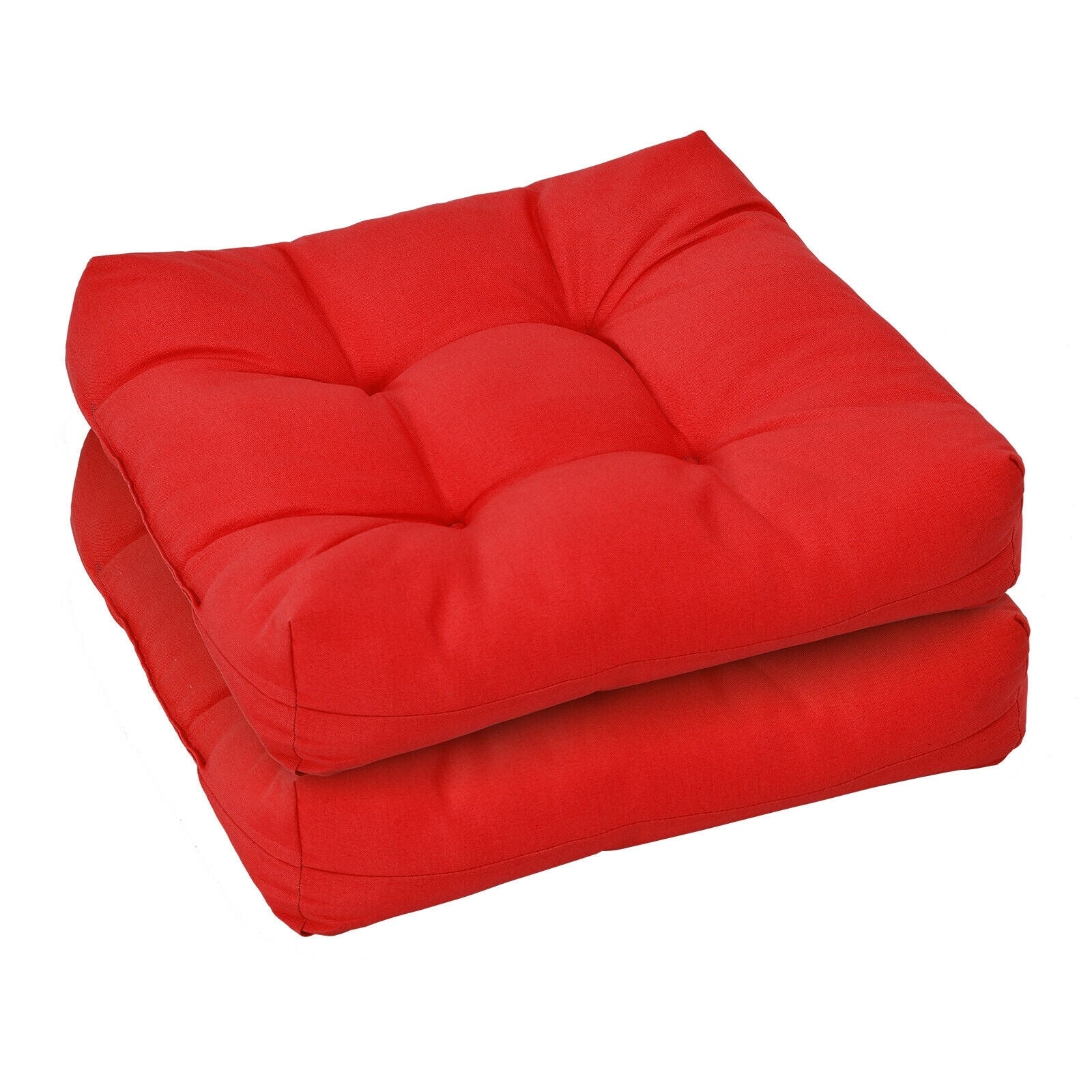 21 Inch x 21 Inch Patio Chair Cushion, Indoor Outdoor, Red Outdoor Furniture Accessories Red at Gallery Canada