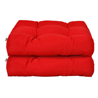 21 Inch x 21 Inch Patio Chair Cushion, Indoor Outdoor, Red Outdoor Furniture Accessories at Gallery Canada