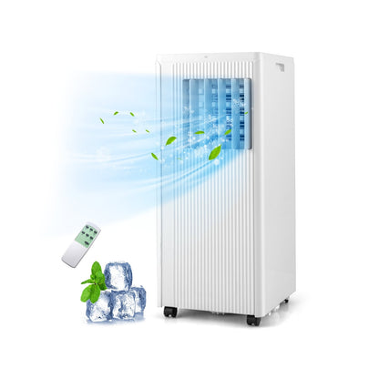 Climatiseur portable 10000 BTU, 350 pieds carrés, Blanc