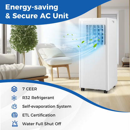 10000 BTU Portable Air Conditioner Cools up to 350 Sq wth 24H Timer, White Portable Air Conditioners at Gallery Canada