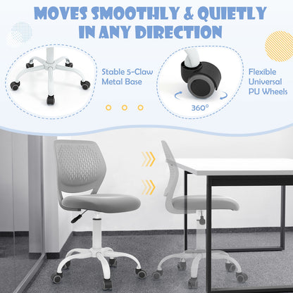 Ergonomic Children Study Chair with Adjustable Height, Gray Kids Chairs & Seating at Gallery Canada