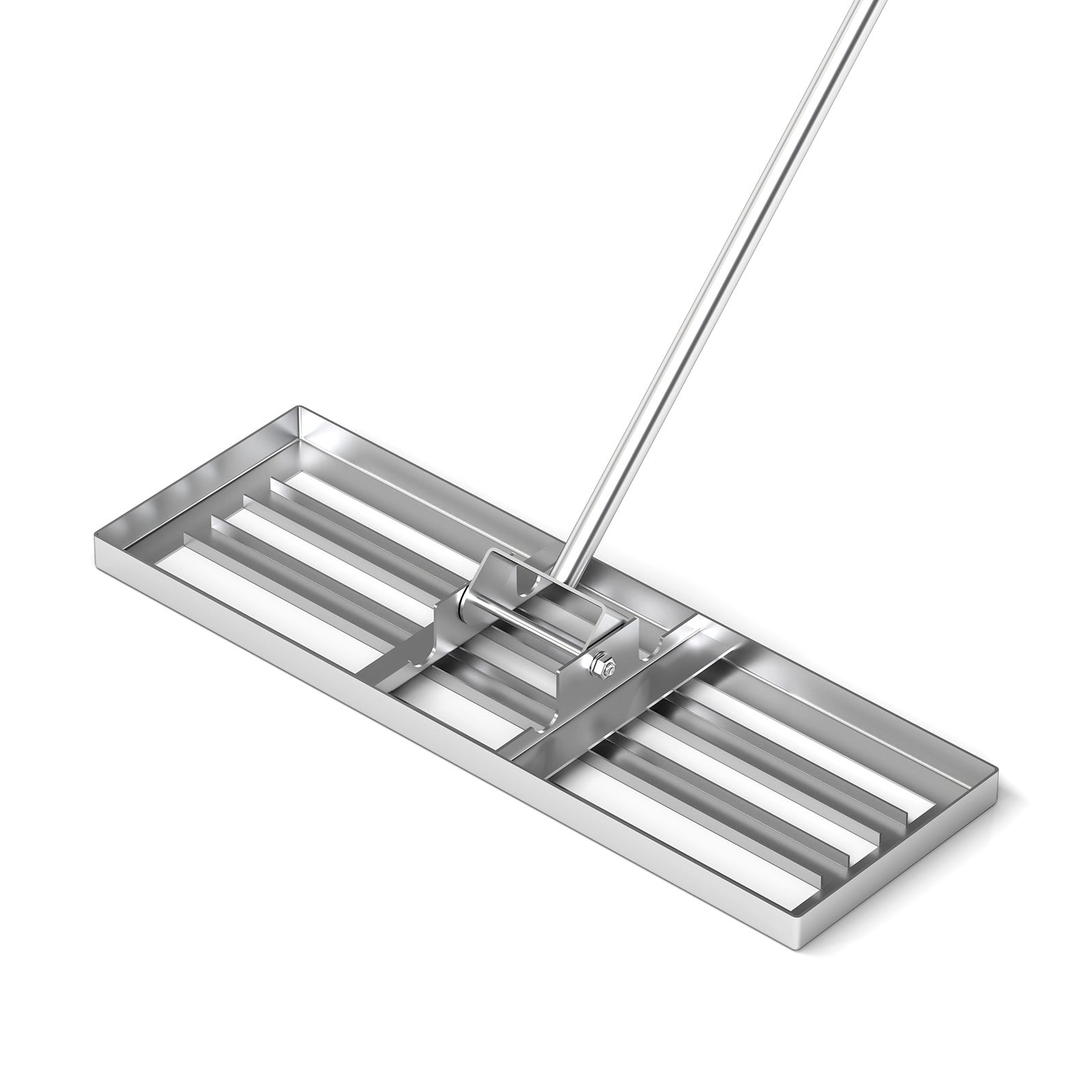 30 x 10 Inch Lawn Leveling Rake with Ergonomic Handle, Silver Lawn Care Tools at Gallery Canada