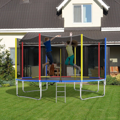 8 Feet Trampoline Pad Replacement Safety Pad with Fixing Straps (Multicolor), Multicolor Trampoline Accessories at Gallery Canada