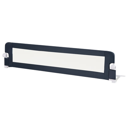 71-Inch Foldable Bed Rail Swing Down Baby Bed Guard Rail with Adjustable Safety Strap, Blue Bed Rails Blue at Gallery Canada