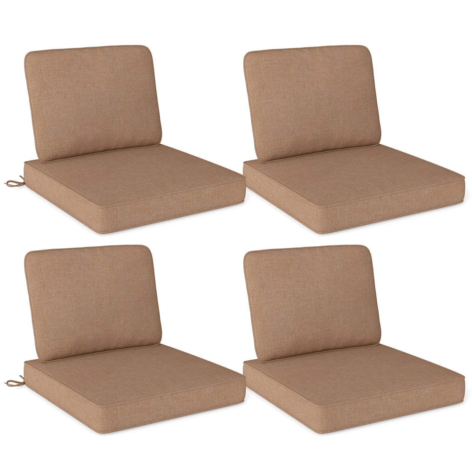 Outdoor Patio Cushion Set, 4 Piece, Removable Covers, Brown Outdoor Furniture Accessories at Gallery Canada