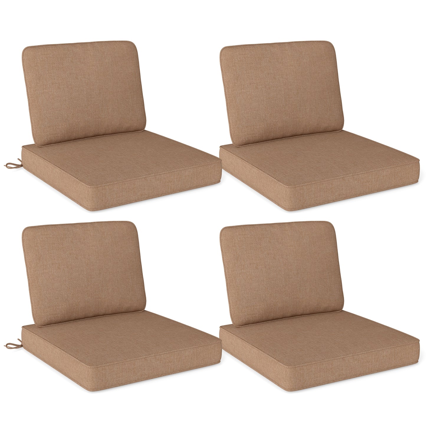 Outdoor Patio Cushion Set, 4 Piece, Removable Covers, Brown Outdoor Furniture Accessories at Gallery Canada