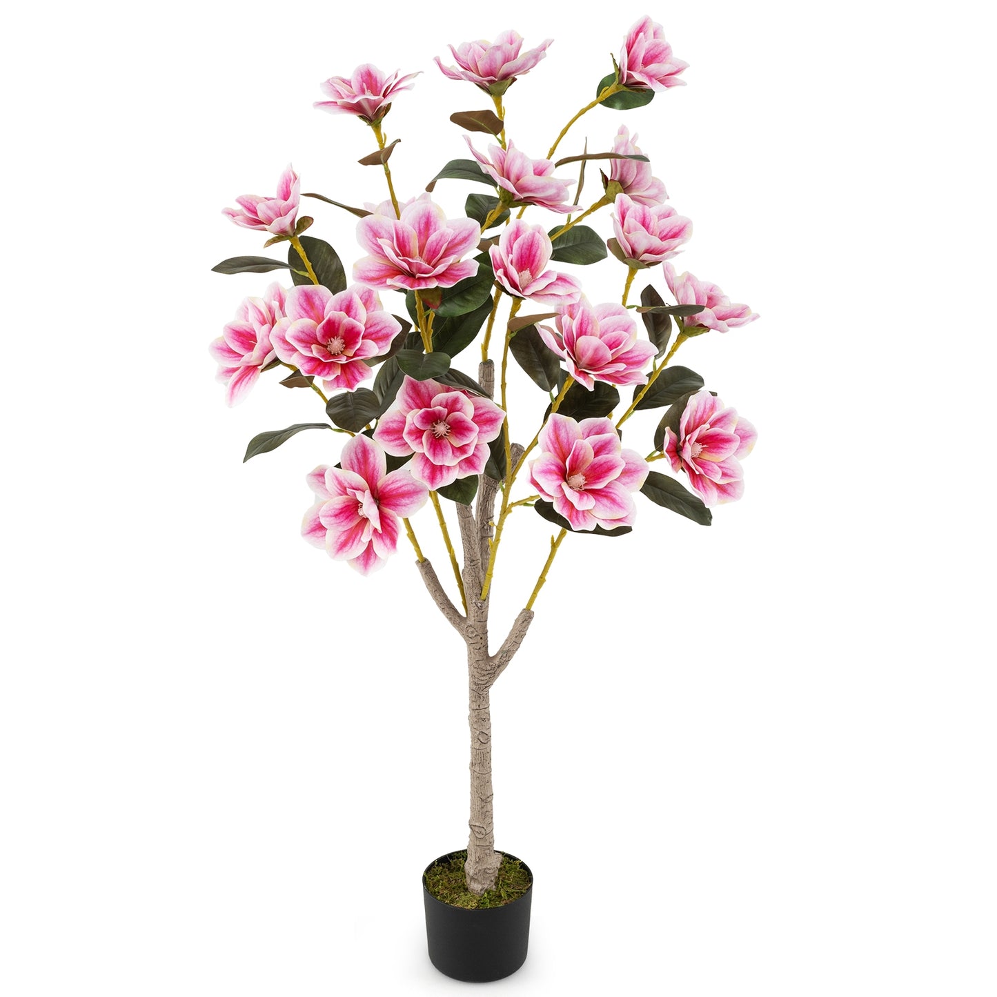 Faux Wedding Flower Plant, PEVA Leaves, Multi-Branch Trunks, Pink Faux Plants at Gallery Canada