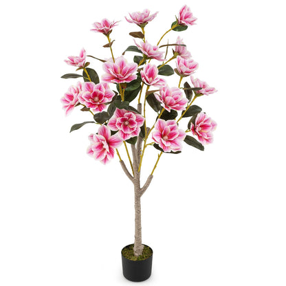 Faux Wedding Flower Plant, PEVA Leaves, Multi-Branch Trunks, Pink Faux Plants Pink at Gallery Canada