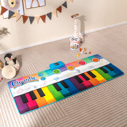 Floor Piano Dance Mat for Kids Musical Playmat with 8 Instrument Sounds, Multicolor Pianos & Keyboards at Gallery Canada
