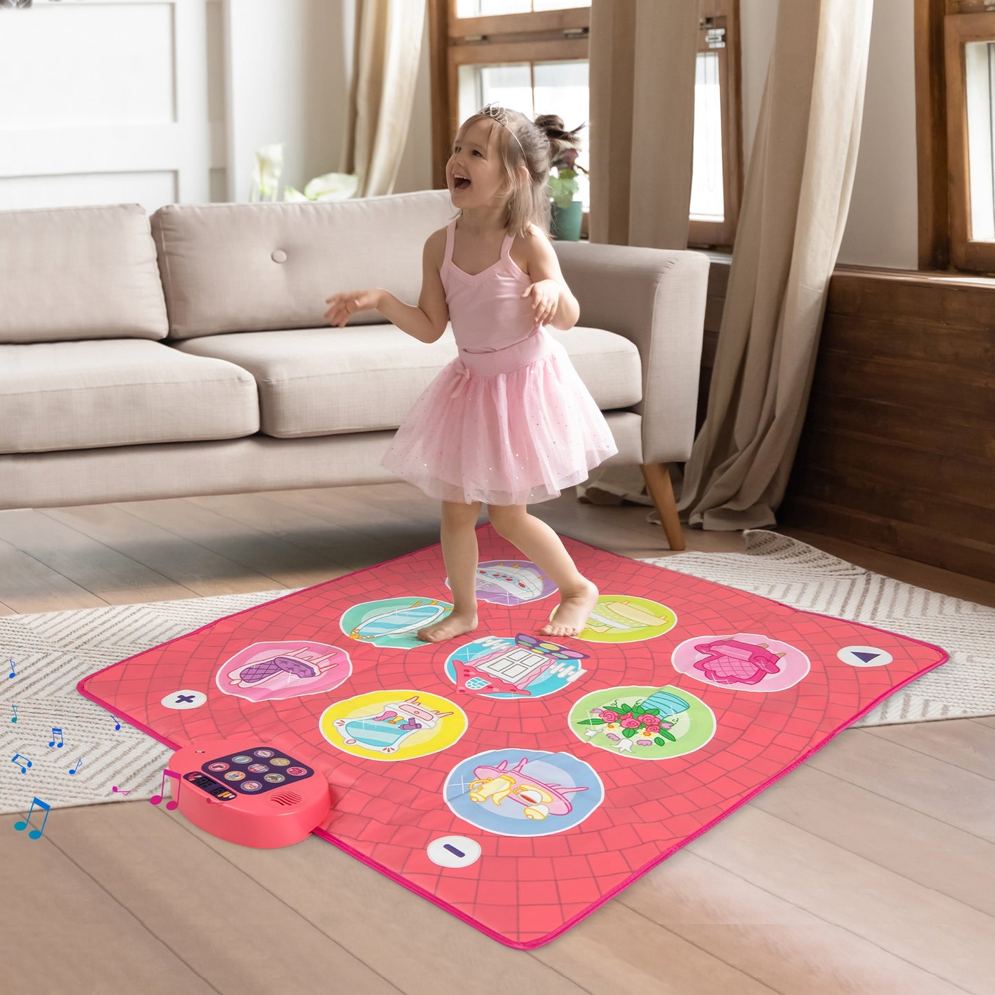 Fun Dance Mat for Kids Dance Pad Game Toy, Pink Pianos & Keyboards at Gallery Canada