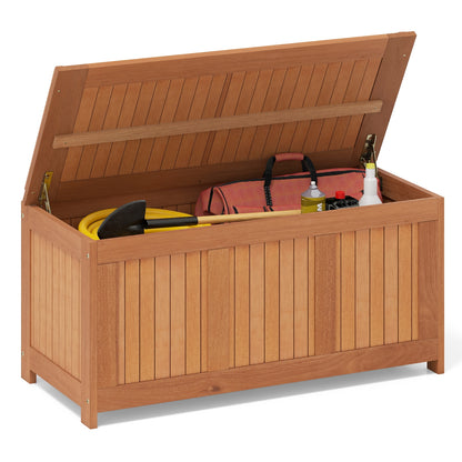 58 Gallon 3-in-1 Patio Wood Deck Box with Flip Top for Cushions Sheds & Outdoor Storage at Gallery Canada