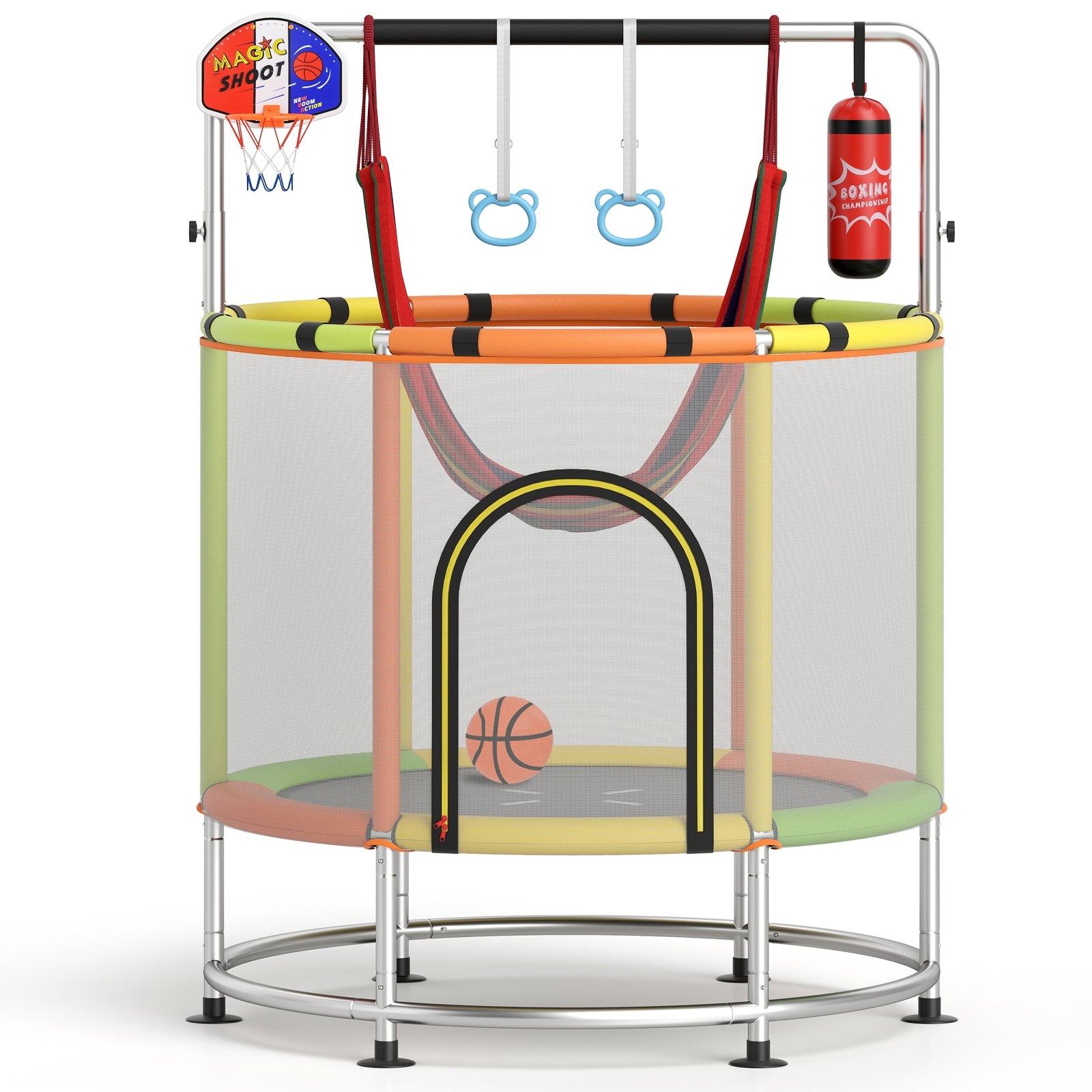 55" Kids Trampoline Gift for for 3-6 Years Old Boys and Girls, Green Trampolines at Gallery Canada