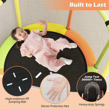 55" Kids Trampoline Gift for for 3-6 Years Old Boys and Girls, Green Trampolines at Gallery Canada