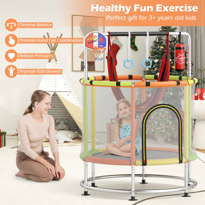 55" Kids Trampoline Gift for for 3-6 Years Old Boys and Girls, Green Trampolines at Gallery Canada