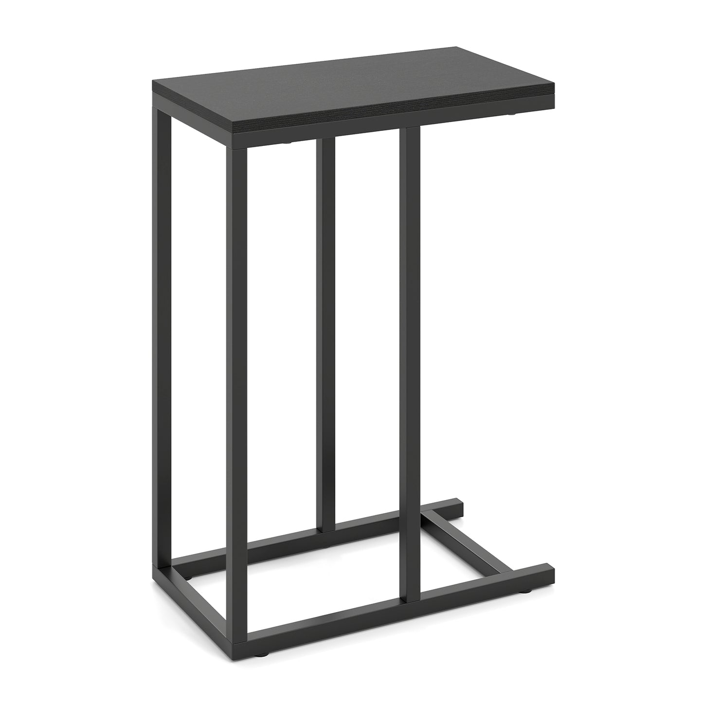 C-Shaped Side Table, Heavy-Duty Metal Frame, Black End & Side Tables at Gallery Canada