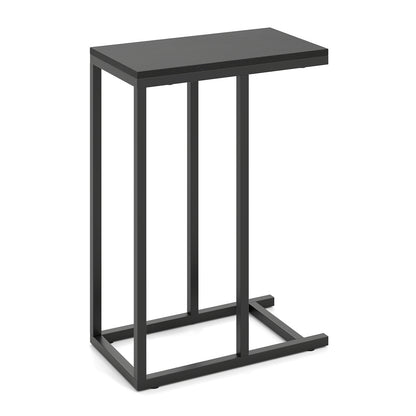 C-Shaped Side Table, Heavy-Duty Metal Frame, Black End & Side Tables at Gallery Canada