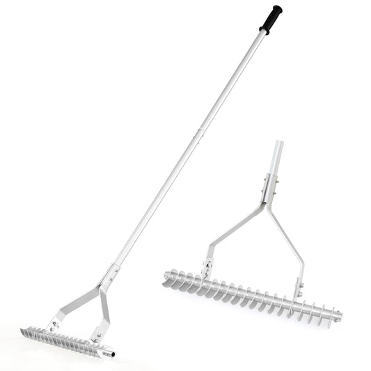 20 Inches Wide Aluminum Lawn Rake, 19 Curved Tines, Long Handle Lawn Care Tools Options at Gallery Canada