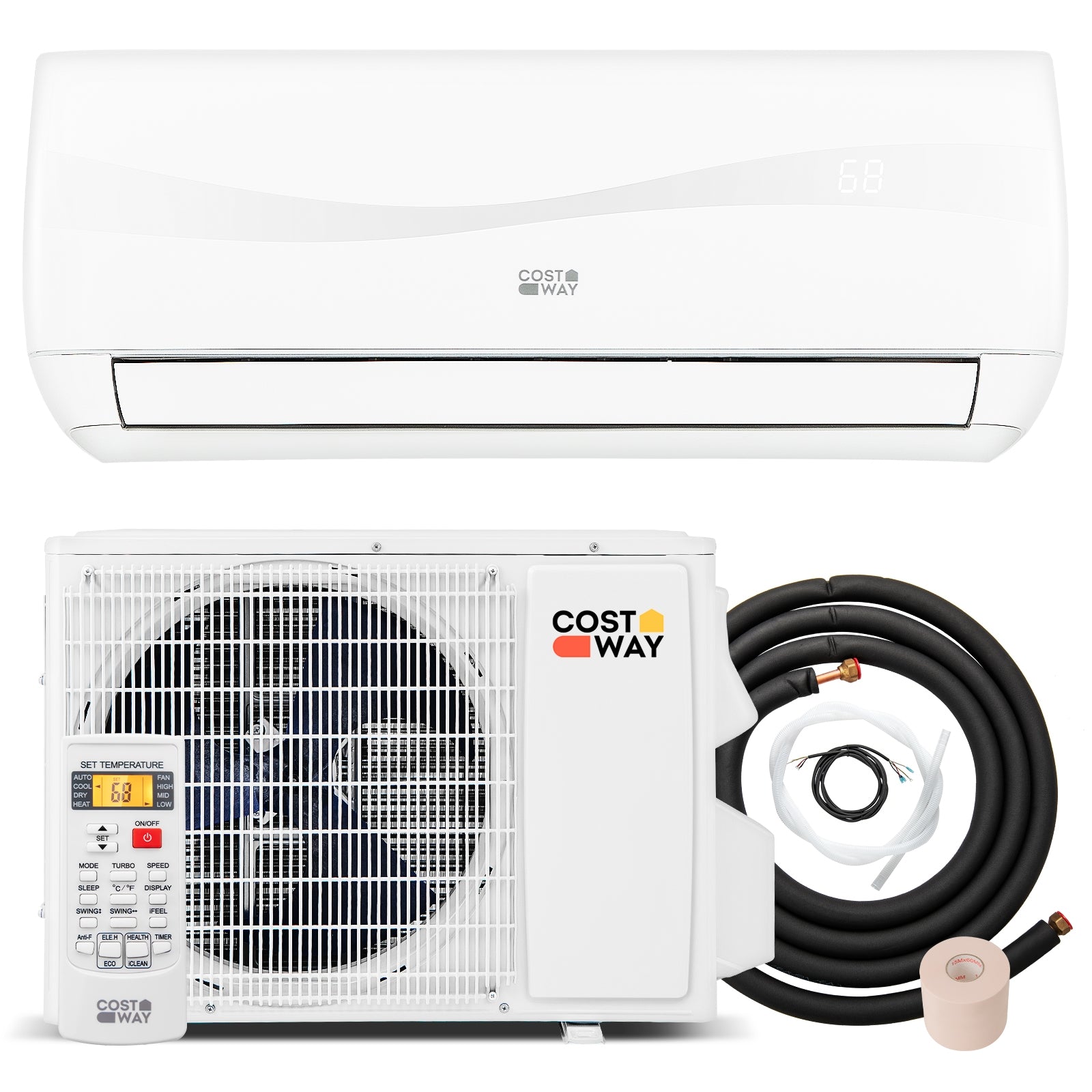 Blast Series 9000 BTU 19 SEER2 115V Ductless Mini Split Air Conditioner and Heater, White Mini Split Air Conditioners at Gallery Canada