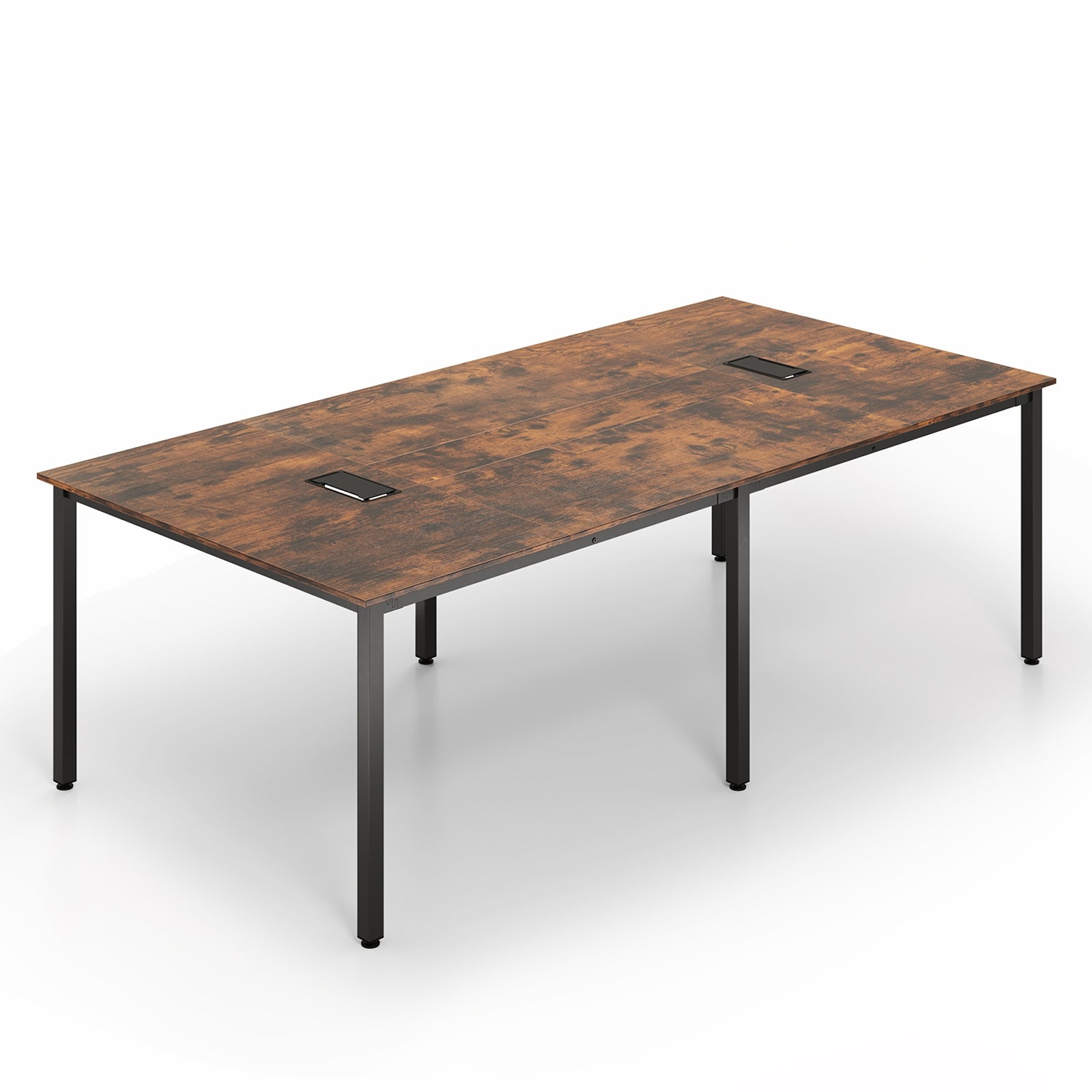 8 FT Conference Table, Seats 10 People, Rustic Brown Standing Desks at Gallery Canada