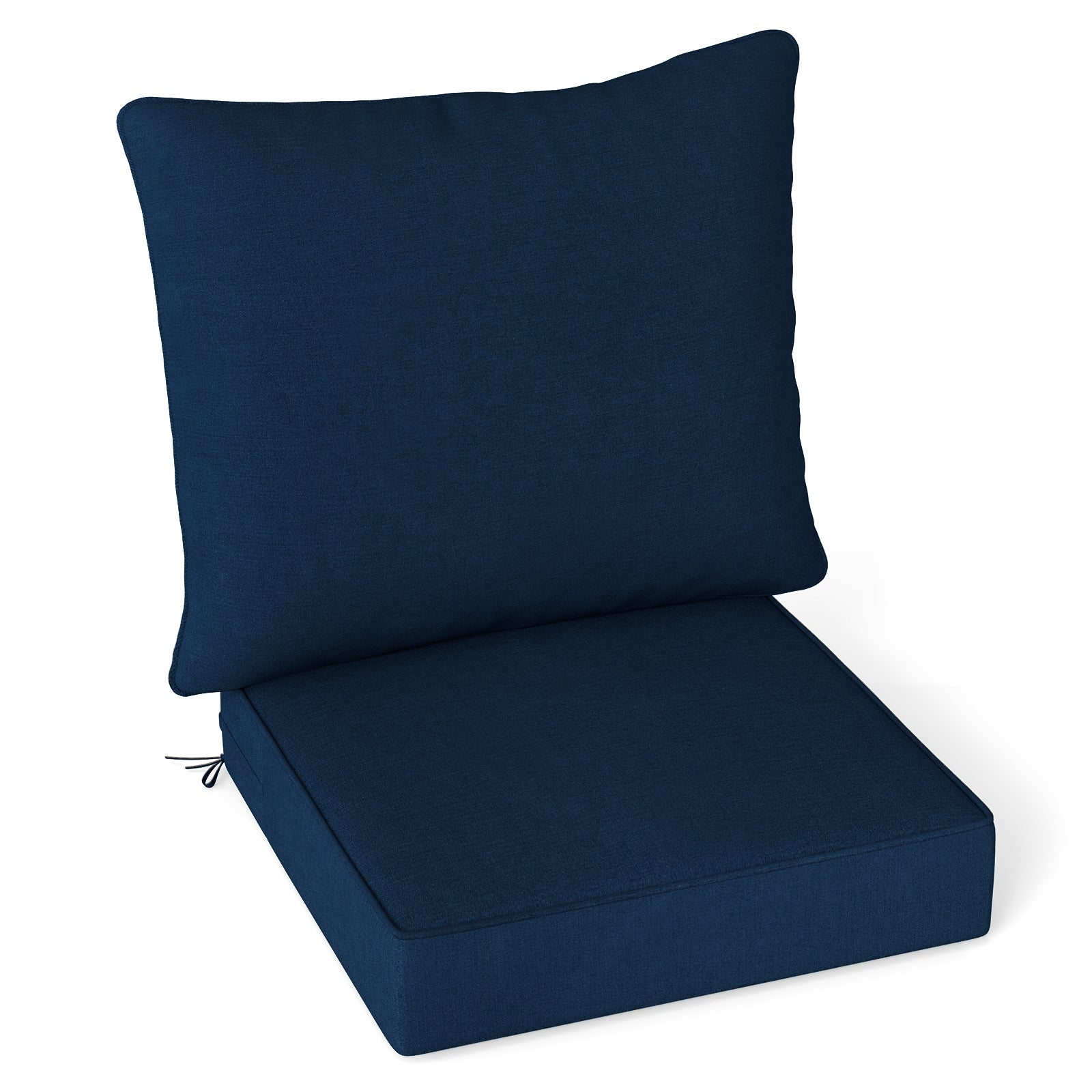 Deep Seat Chair Cushion Pads Set with Rope Belts for Indoor and Outdoor, Blue Outdoor Furniture Accessories at Gallery Canada