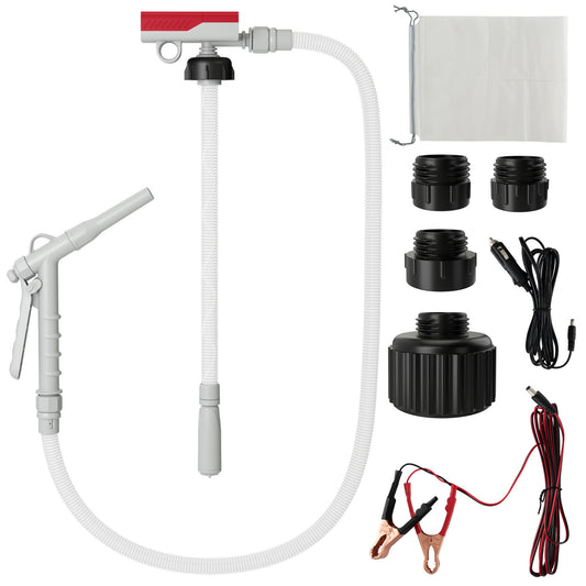 Fuel Transfer Pump With Nozzle, Flow Control And Stop