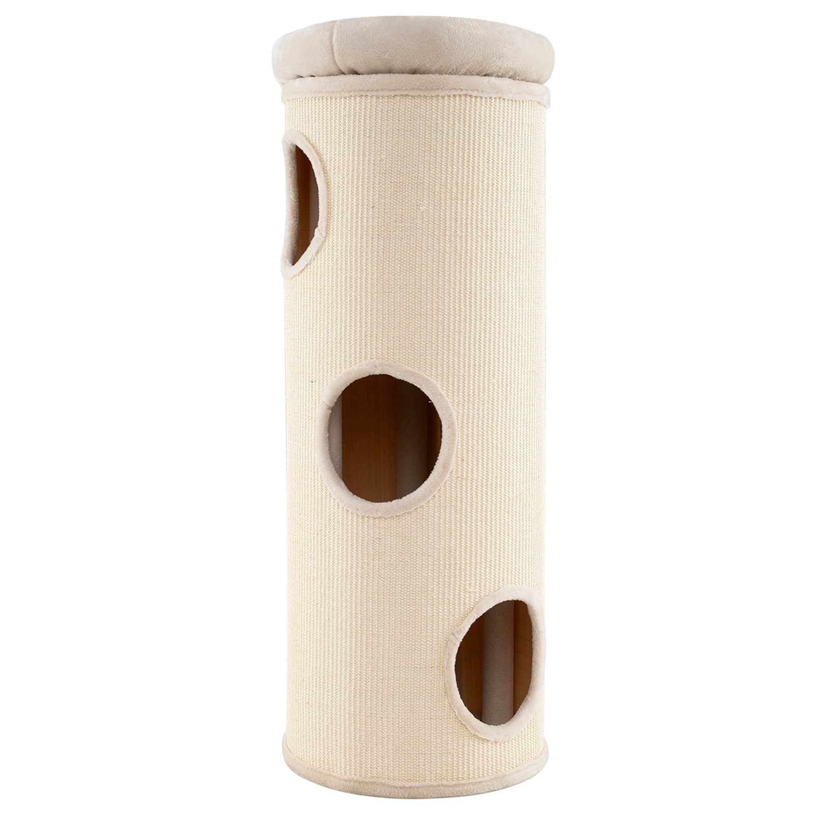 49 Inch Elevated Cat Cave, 4-Story Cat House, Beige Cat Houses at Gallery Canada