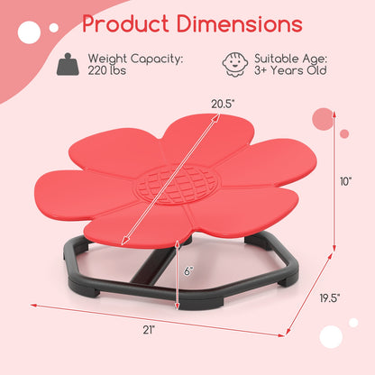 Kids Sensory Swivel Chair Elephant Petal 360° Spinning Chair, Red Kids Chairs & Seating at Gallery Canada