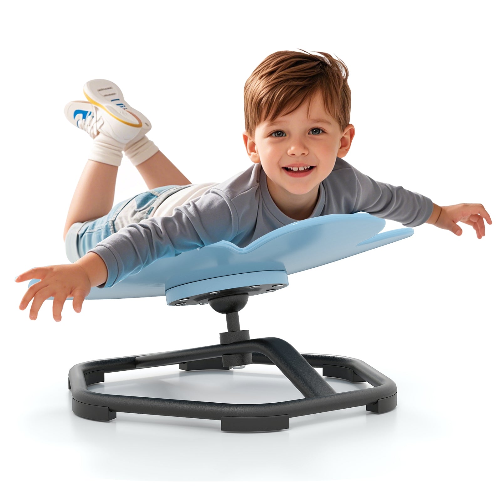 Kids Sensory Swivel Chair Elephant Petal 360° Spinning Chair, Blue Kids Chairs & Seating at Gallery Canada