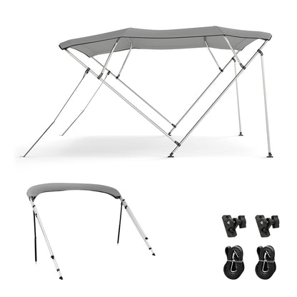 3-Bow/4-Bow Boat Bimini Top Sun Shade Boat Canopy with Storage Boot-4-Bow, Gray Water Sports at Gallery Canada