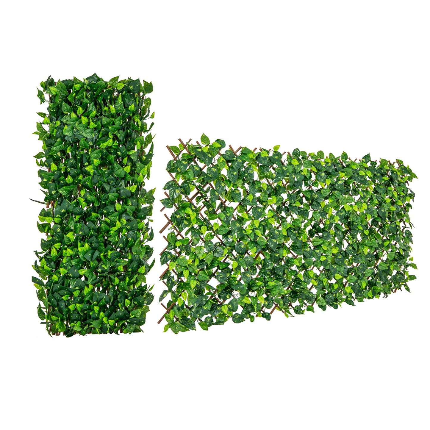 Expandable Fence Privacy Screen, Faux Fencing Panel, Real Willow Frame, Green Decorative Fencing & Flooring at Gallery Canada