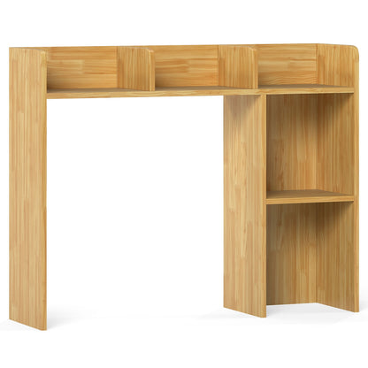 3-Tier Multipurpose Desk Bookshelf with 4 Shelves, Beige Bookcases at Gallery Canada