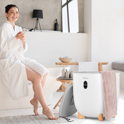 20L Towel Warmer Bucket with PTC Air Heater for Rapid and Even Heating, White Dryers at Gallery Canada