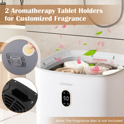 20L Towel Warmer Bucket with PTC Air Heater for Rapid and Even Heating, White Dryers at Gallery Canada