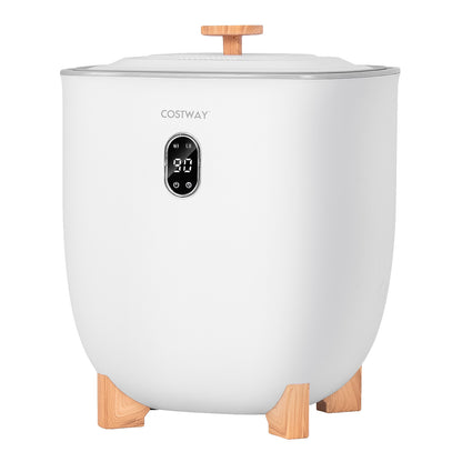 Seau chauffant-serviettes 25L, 2 réglages de température, arrêt automatique, blanc