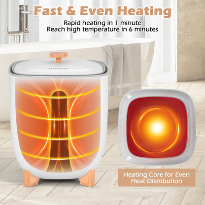 25L Towel Warmer Bucket with 2 Temperature Settings and Auto Shut Off, White Dryers at Gallery Canada