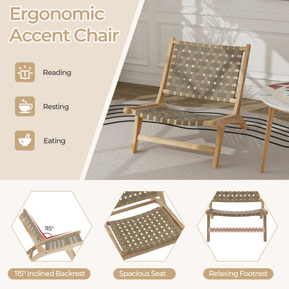 Modern Armless Teak Wood Lounge Chair, Brown Patio Dining Chairs at Gallery Canada