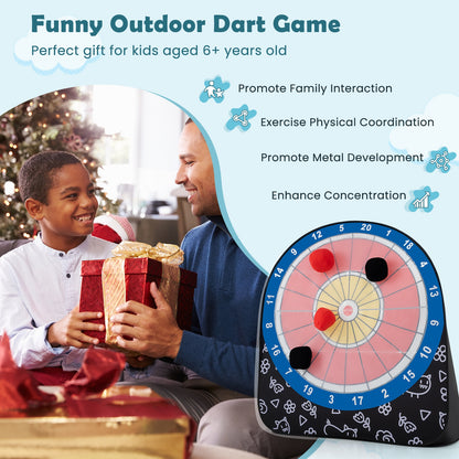 Large Dart Board for Kids with 4 Kick Balls, Black Lawn Games at Gallery Canada