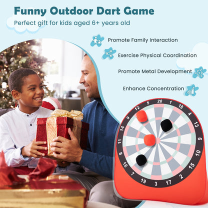 Large Dart Board for Kids with 4 Kick Balls, Red Lawn Games at Gallery Canada
