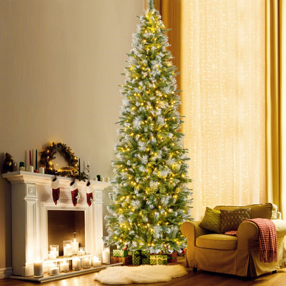 6/7.5/9 FT Artificial Christmas Tree with Warm-White LED Lights-L, Green Christmas Tree at Gallery Canada